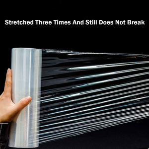 Clear Pallet Printed Custom <strong>String</strong> Large 7mil Kitchen Cookie Moving Hand Held Plastic <strong>Wrap</strong> <strong>Wrap</strong> Plastic Film Jumbo Roll - Product Image 5