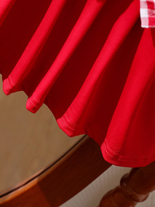 Vestido de Princesa con Lazo en el Cuello y Estampado de Fresas, Estilo Pastoral, para Niñas de 4 a 8 Años, 2026 - Product Image 6