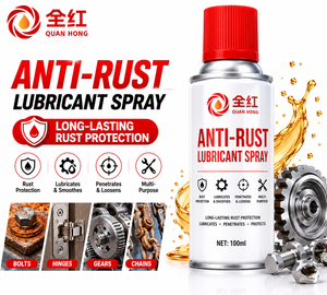 QUAN HONG Lubricante Industrial Multiusos Antioxidante en <span class=keywords><strong>Aerosol</strong></span>, Aceite Penetrante Eliminador de Óxido para Metal y Ferretería 100ml - Product Image 2
