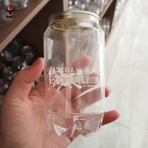 กระป๋องพลาสติกใส BSBH 350 มล. สำหรับเบียร์ ค็อกเทล โซดา กระป๋องพลาสติก PET 500 มล. สำหรับเครื่องดื่ม - Product Image 1