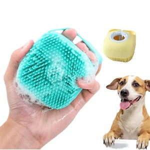 <b>Pets</b> Bath <b>Brush</b> Soap Dispensing Scrubber Eco-Friendly Soft Silicone <b>Pet</b> Shower Shampoo Massage Dispensers - Product Image 6