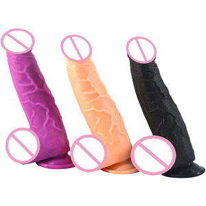 Volwassen Speelgoed Groothandel 9.84 Inch G-Spot Stimulatie Levensechte Cock Vagina Anale <span class=keywords><strong>Sex</strong></span> Toy Faak Zachte Realistische Dildo Met zuignap - Product Image 1