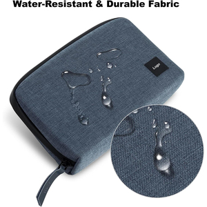 Petite trousse de rangement pour appareils électroniques, étui de voyage fin pour petits accessoires technologiques, câbles, chargeurs, écouteurs - Product Image 3