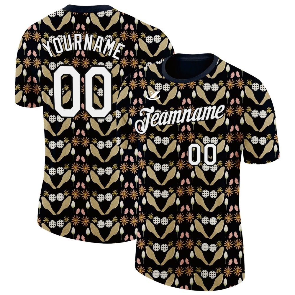 Pickleball Jersey or Tennis Printed Machine Embroidery Lightweight Adults Team Training Customize Jersey Designs for Badminton