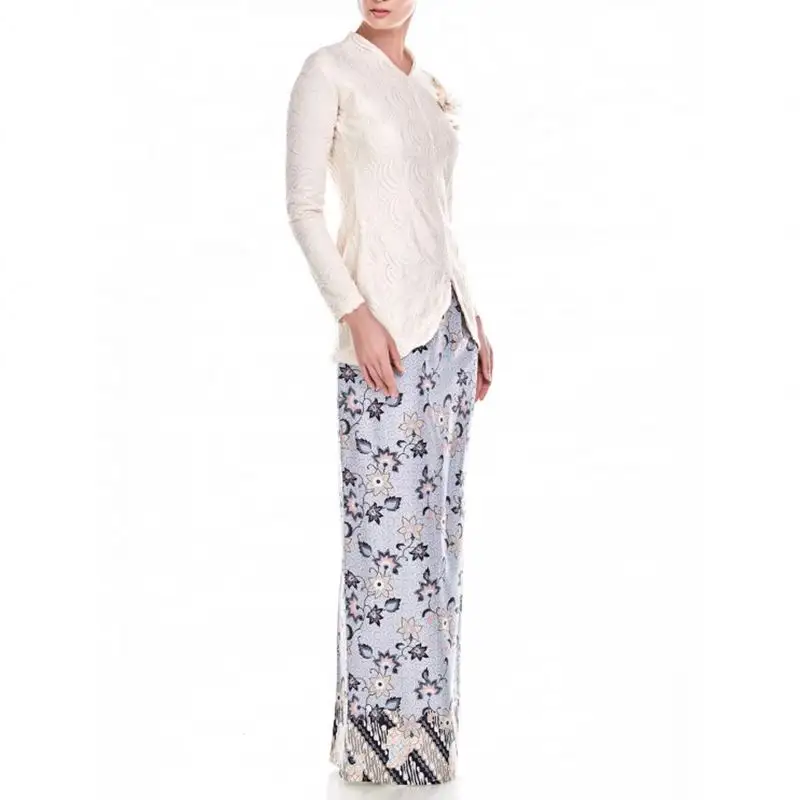 Bộ Quần Áo Hồi GIÁO 2 Món Thời Trang Cho Phụ Nữ Hồi Giáo Bộ Hai Chiếc Váy Sarong Malaysia Baju Kurung Modern Kebaya