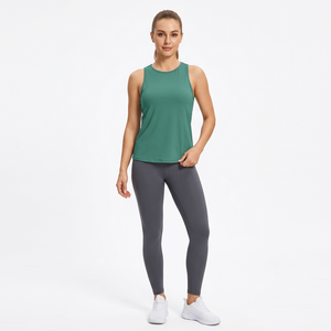 Débardeur Femme Tendance Sans Manches Été Décontracté Coton Côtelé Extensible Léger Respirant Séchage Rapide Écologique Ajusté - Product Image 1