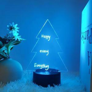 Support d'affichage lumineux LED personnalisé avec logo, enseigne néon gravée au laser pour lampe de table veilleuse connectée - Product Image 2
