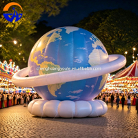 Modèle gonflable géant de la planète Chenghuang 2026 pour la décoration et l'accessoire d'ambiance des activités commerciales et la présentation esthétique
