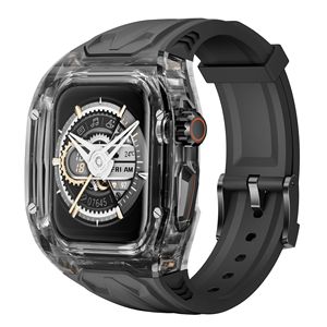 Funda <span class=keywords><strong>Transparente</strong></span> S11 Compatible con <span class=keywords><strong>Apple</strong></span> <span class=keywords><strong>Watch</strong></span> de 10.ª Generación, <span class=keywords><strong>Correa</strong></span> para <span class=keywords><strong>Apple</strong></span> <span class=keywords><strong>Watch</strong></span> de 44/45mm/49mm - Product Image 1