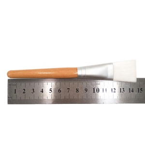 Chăm Sóc Da Mặt Điều Trị Mặt Nạ Trên Khuôn Mặt Applicator Bàn Chải Nylon Sợi Bằng Gỗ Xử Lý Flat <span class=keywords><strong>Tip</strong></span> Bàn Chải Mặt Nạ Bàn Chải Bôi - Product Image 3