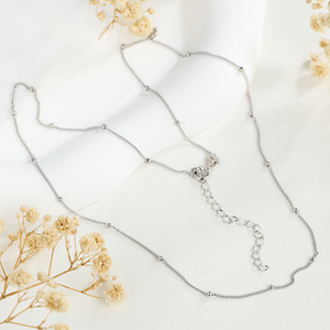 Collar de Cuentas de Plata de Ley 925 Kirin <span class=keywords><strong>Funky</strong></span> <span class=keywords><strong>Silver</strong></span>, Cadena Larga al por Mayor, Estilo Moderno Hipoalergénico - Product Image 5