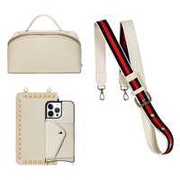 Étui de téléphone à bandoulière de production en usine étui de téléphone à bandoulière en cuir et pochette étui de téléphone en cuir personnalisé