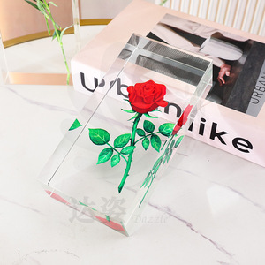 Adorno de Cristal en Forma de Rosa, Bloque de Vidrio Artístico Decorativo para Sala de Estar, Dormitorio, Oficina, Regalo - Product Image 4