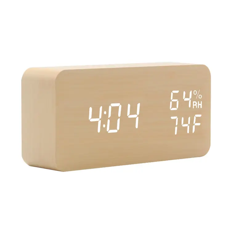 LED digital Alarm Clock Temperature Humidity Electronic LED Multi-functional Desktop Alarm Clock