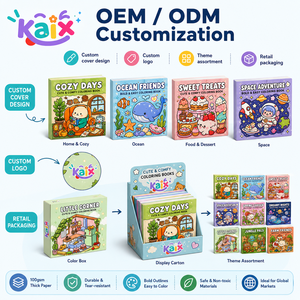 KAIX Set <span class=keywords><strong>de</strong></span> Libros para Colorear Relajantes para Regalo <span class=keywords><strong>de</strong></span> Navidad, 52 Estilos, Páginas Fáciles para Aliviar el Estrés, para Librerías y Venta Minorista Navideña - Product Image 4