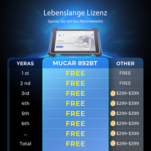 <span class=keywords><strong>Scanner</strong></span> de Diagnóstico Automotivo Profissional MUCAR 892BT CANFD, Atualização Gratuita Vitalícia, 64G ROM, Tela de 8 Polegadas, Ferramentas de Diagnóstico AI - Product Image 2