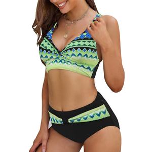 Traje de Baño Bikini Sexy con Estampado Geométrico de Leopardo, Diseño 2021, Ropa de Playa para Mujer, Diseñador de Moda - Product Image 3