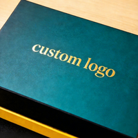 Boîte rigide de luxe avec couvercle et base, logo estampé à l'or, insert fait main, impression personnalisée, papier artistique, carton carré pour bougie