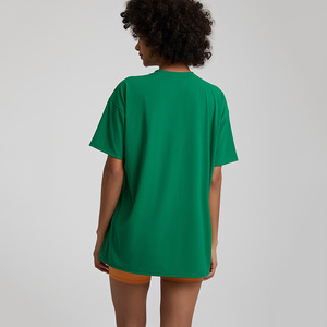 2024 printemps et été femmes Super nuage respirant manches courtes Yoga hauts col rond surdimensionné entraînement Fitness T-shirts - Product Image 4