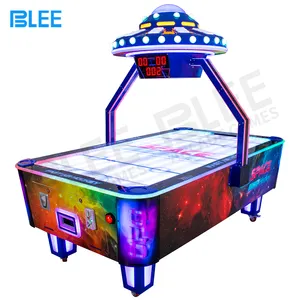 Eğlence merkezi özel logo hava hokey masa oyunu makine sikke işletilen arcade spor ari hokey masa