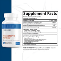 Capsules de soutien nerveux OEM, formule de soutien pour la neuropathie, marque privée, supplément de bien-être quotidien, complexe de vitamines B, 120 comprimés