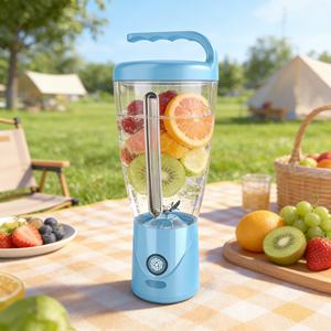 Licuadora Portátil de 1000 ml de Gran Capacidad, a Prueba de Fugas, con Modo Turbo, para Uso en Automóviles y Hoteles, con Motor de Batería, Recargable por USB, 6 Cuchillas, Libre de BPA, para Hielo - Product Image 2