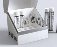 Boîte en carton rigide irrégulière personnalisée avec finition gaufrée et insert en EVA pour l'emballage d'échantillons cosmétiques haut de gamme OEM ODM