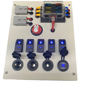 Panneau de commande canopée de 12V, usb personnalisé, pour <span class=keywords><strong>Camping</strong></span> en plein air, multifonction, avec interrupteur de batterie, bloc de fusibles - Product Image 1