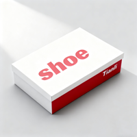 Boîte à chaussures en carton avec logo personnalisé impression numérique rigide et luxueuse boîte à chaussures avec logo de marque boîtes en papier pliantes pour chaussures vêtements