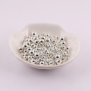 ลูกปัดอะคริลิคสีทองขนาด 3 มม. 4 มม. 5 มม. 6 มม. 8 มม. 10 มม. 12 มม. 14 มม. ลูกบอลพลาสติกแข็ง - Product Image 6