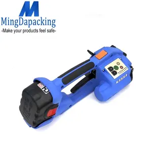 Professional Manual PET/PP Solpack DD160 Parts Battery Operated Two Battery Powered Portable Strapping Tool For PP