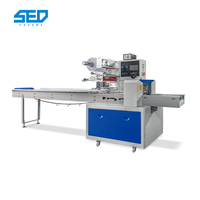 Machine d'emballage horizontale automatique pour sachets en plastique, pour bonbons, savon, biscuits, gâteaux, avec moteur haute précision