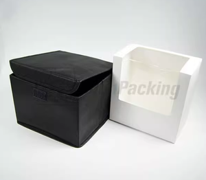 Customizable logo New Folding <strong>Window</strong> <strong>Box</strong> Storage Black Hat Carton Baseball Caps Gift Packaging Cardboard <strong>Custom</strong> Paper <strong>Box</strong> - Product Image 3