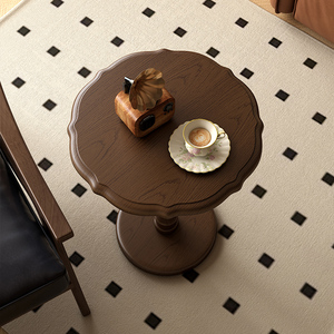 Mesa auxiliar de madera negra de estilo nórdico moderno para oficina en casa y dormitorio de Hotel muebles de esquina de sala de estar [mesas de centro] - Product Image 2