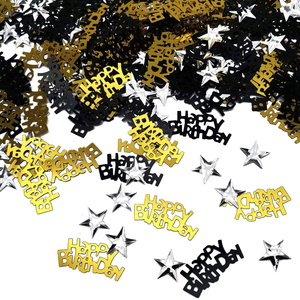 Nicroo Giấy Bạc Trang Trí Hình Tròn 10G Hình Dạng Tùy Chỉnh Giấy Bạc Trang Trí Bàn Tiệc Sinh Nhật Hạnh Phúc Giấy Bạc Màu Vàng - Product Image 1