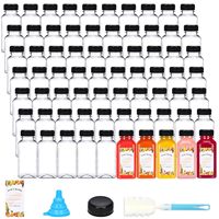 Bouteilles en plastique pour jus, livraison gratuite, transparentes, vides, réutilisables, contenants jetables pour boissons, en vrac, pour boissons, 8 oz