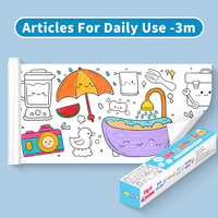 Rouleau de papier à dessin créatif géant 3M pour enfants, toile à colorier faite à la main, papier à peindre mural pour la création artistique des enfants