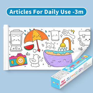Rotolo Gigante 3M per Graffiti per Bambini, Tela Creativa per <span class=keywords><strong>Colorare</strong></span> e Disegnare, Carta Adesiva <span class=keywords><strong>da</strong></span> Parete per la Creazione Artistica dei Bambini - Product Image 2