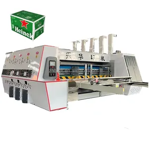 ZHENHUA-SYKM Full Automatic 4 Color Printer Slotter Rotary Die-Cutting Strapping Printing Machine