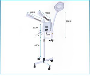 Spa Verwenden Sie Double <span class=keywords><strong>Tube</strong></span> Hot und Cold Ionic Ozone mit Vergrößerung lampe Beauty Machine Facial Steamer - Product Image 5