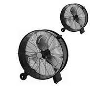 Ventilateur d'évacuation de type tambour au sol portable et économique de 20 pouces, ventilateurs industriels, ventilateur vertical