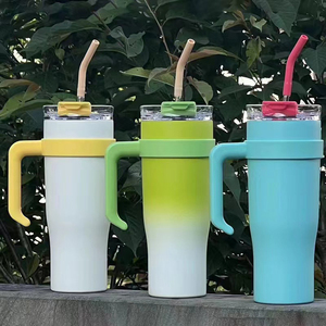 Nouveau 40Oz Portable En Acier Inoxydable Voiture Isolation Sous Vide Bouteille D'eau Tasse Paille Fond <span class=keywords><strong>Plat</strong></span> <span class=keywords><strong>Thermos</strong></span> De Voiture pour Camping Caractéristiques - Product Image 3