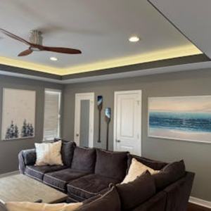 Peinture à l'huile abstraite artisanale, peinte à la main, encadrée, art mural pour la décoration d'appartements et d'hôtels contemporains - Product Image 6