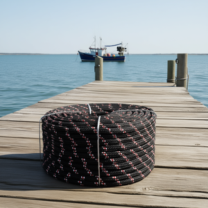 Corda Marina in Polipropilene 0.47 Pollici 1968.5 Nera, Grado Industriale, Intrecciata, Giuntabile, Resistente agli Agenti Chimici - Product Image 2