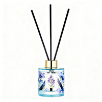 Diffuseur de parfum à roseaux bleu à vent chaud, diffuseur de parfum jaune pour la maison et la chambre à coucher, désodorisant, emballage personnalisable, logo et parfum