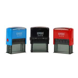 Stempel Flash Custom Self Inking 47*18 mm Mesin Pembuat Stempel Plastik Kantor Segel Tanda Persegi Panjang Bantalan Tinta - Product Image 3