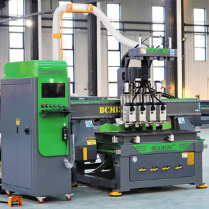 เครื่องเราเตอร์ CNC แบบ ATC สี่หัว สี่กระบวนการ ความแม่นยำสูงจากจีน พร้อมเลื่อยโรตารี่ สำหรับโรงงานงานไม้ - Product Image 3