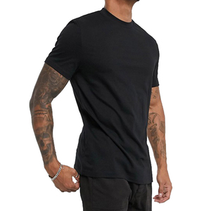 Camiseta <span class=keywords><strong>de</strong></span> <span class=keywords><strong>manga</strong></span> <span class=keywords><strong>corta</strong></span> para hombre, camisa <span class=keywords><strong>de</strong></span> alta calidad con logotipo personalizado OEM, informal, barata, negra - Product Image 6