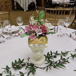 <span class=keywords><strong>Buisson</strong></span> de fleurs artificielles fait à la main pour décor de tombe de cimetière funéraire petit Arrangement de table de mariage fournitures vente chaude - Product Image 2