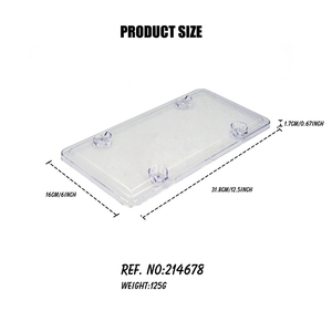 Placa de matrícula de coche de plástico de alta calidad PC/PS cubierta transparente - Product Image 2